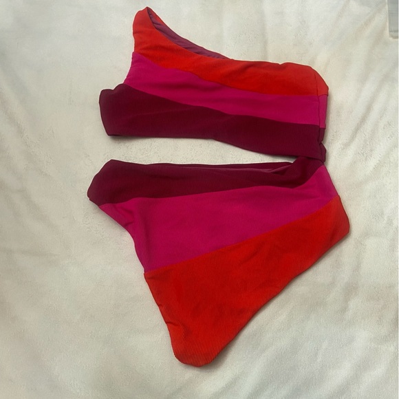 New! Beach Riot Joyce swimsuit be mine colorblock 3828 - Picture 6 of 8